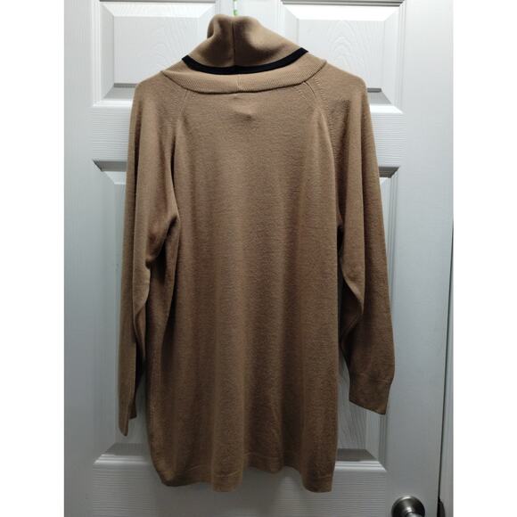 Designers Originals Vintage Womens Size Medium Brown Turtleneck Pullover Sweater - Picture 2 of 4